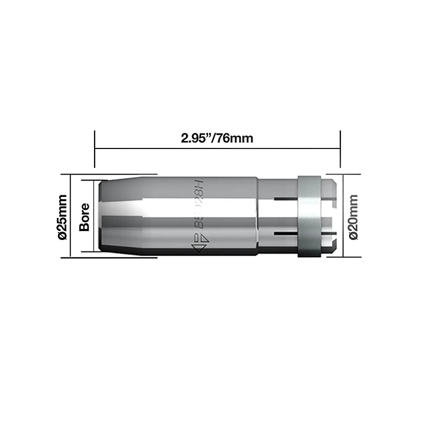 Gasdüse Konisch, hoch belastbar zu SB 401W (Set à 5 Stk.)