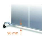 Schallschutzwand fahrbar 2.020 x 800 x 2.110 mm