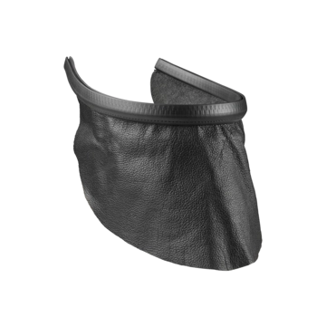 Brustschutz aus Leder - schwarz -