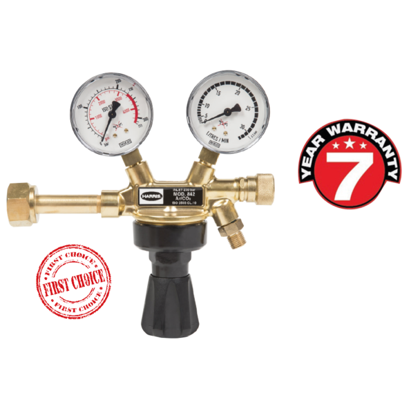 Flaschendruckminderer 230 bar - Modell 842 - Argon (U.A.Edelgase) Mischgas und CO2