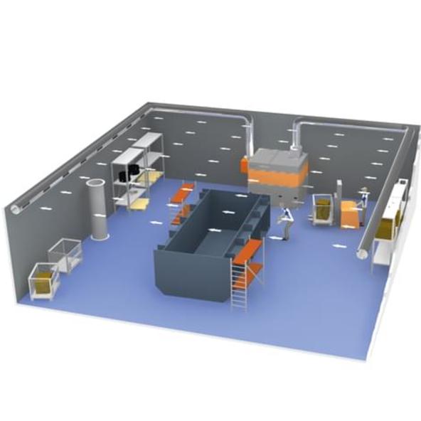 Raumlüftung Push-Pull-System