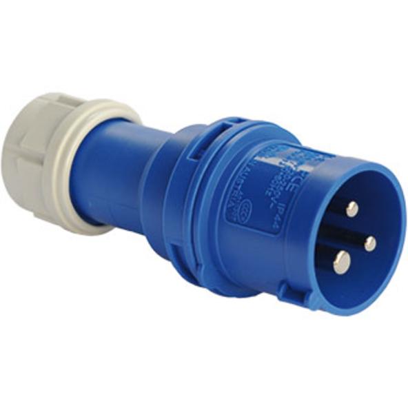 CEE-Industrie-Stecker, 3 Pol Blau