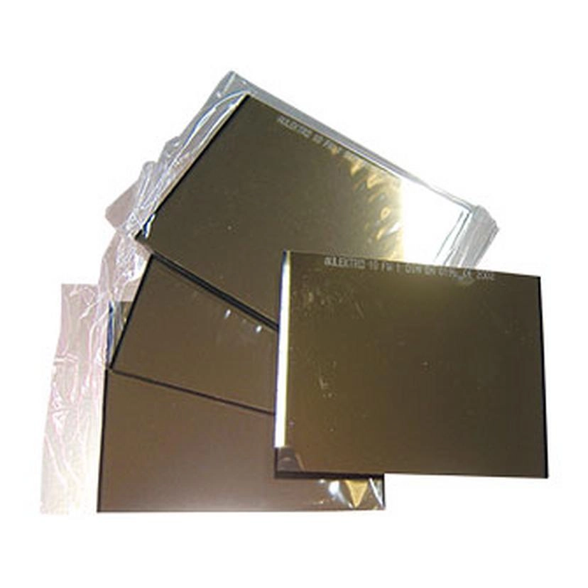 Dunkle Strahlenschutzgläser - Verspiegelt/Goldton gegen starke Hitze (90 x 110 mm)