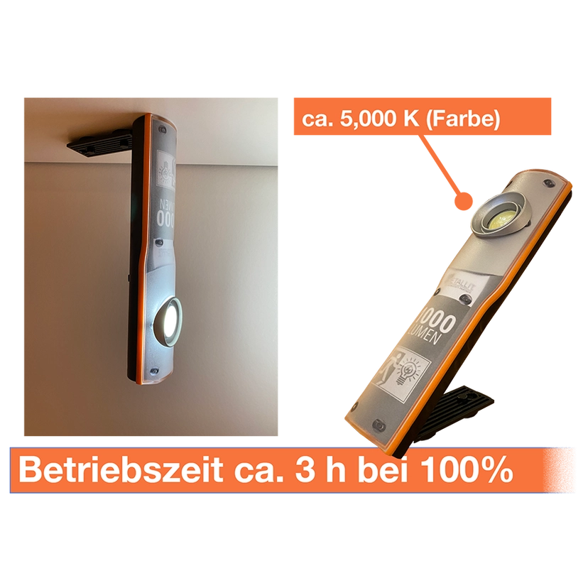 METALLIT Pro LED-Emergency Light mit 1000 Lumen