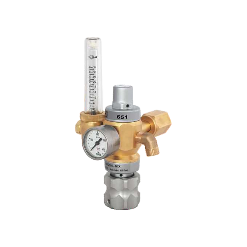 Druckminderer mit Gassparvorrichtung - Modell 651- Argon, Argon/CO2, CO2