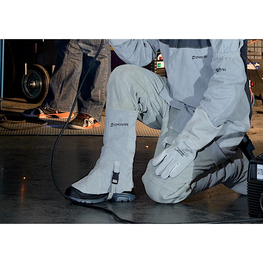 WELD Schweisserstiefel schwarz mit Klett- und Schnellverschluss