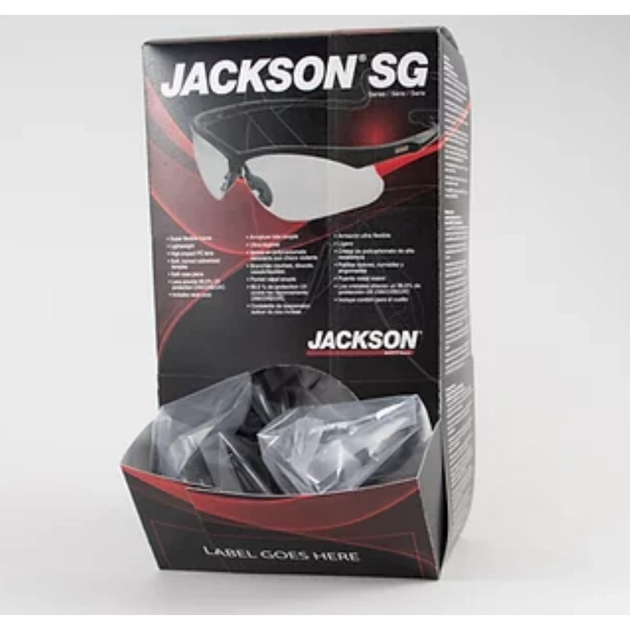 Jackson SG Premium Sicherheits-Schutzbrille – Klare Sichtscheibe