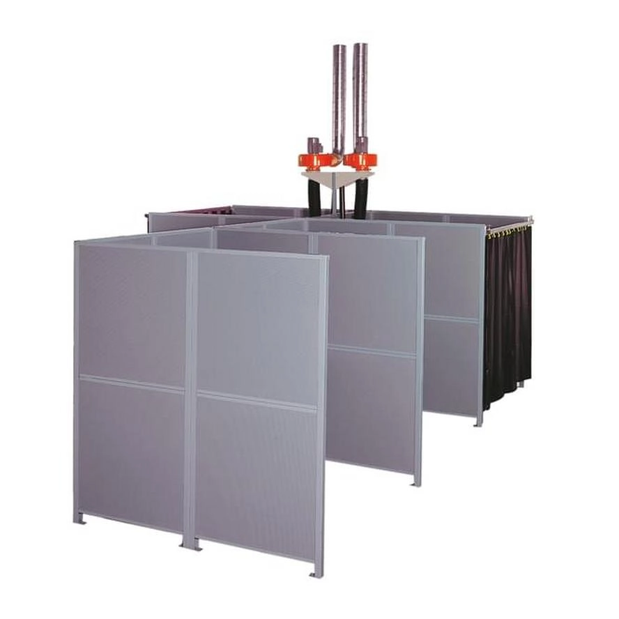 Schallschutzwand fahrbar 2.020 x 800 x 2.110 mm