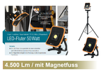 METALLIT® LED-Fluter 50 Watt Technische Daten inkl. Stativ