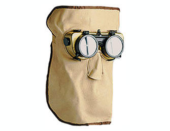 Brillenmaske aus Leder