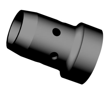 Gasverteiler Kunststoff schwarz zu SB 401W - 501W