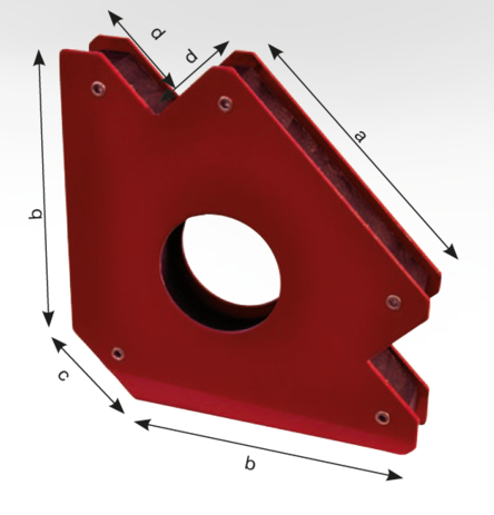 MGP-L Fixiermagnet mit Loch - Universal Schweissmagnet 