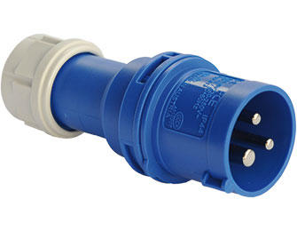 CEE-Industrie-Stecker, 3 Pol Blau