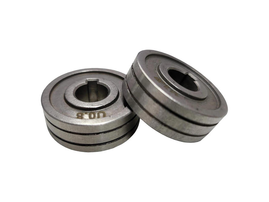 MIG Schweißer Antriebsrollen-Set – 2 Drahtvorschubrollen Mit Rändelprofil (0,6 Mm / 0,8 Mm / 1,0 Mm) – Aus Lagerstahl, Außendurchmesser 25 Mm – Praktisches Zubehör Für Präzises Schweißen