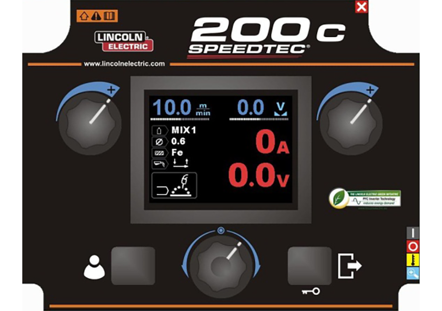 Lincoln Speedtec 200C Display 